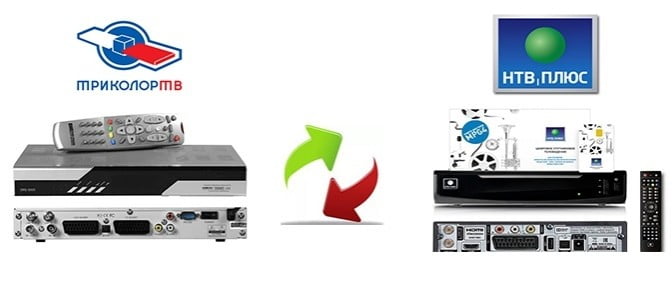 Обмен Триколор на НТВ Плюс